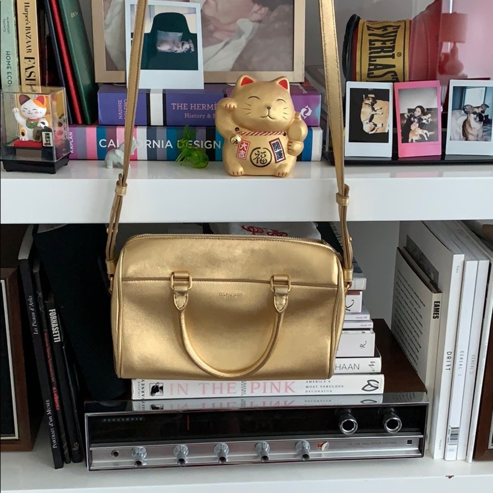 Gold Saint Laurent bag